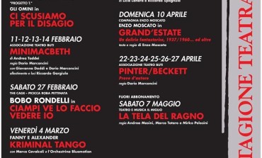 Buti. Inizia la stagione 2016 del teatro Di Bartolo