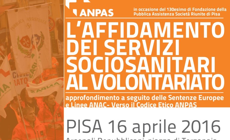 Seminario ANPAS: “Affidamento dei servizi sociosanitari al volontariato”