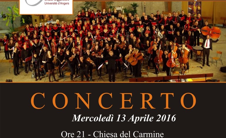 Gemellaggio Pisa-Angers: concerti con il coro e l’orchestra dell’Università di Angers