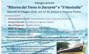 Navicelli: in darsena è tornato il treno merci