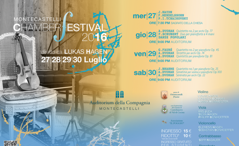 Al via il  “Montecastelli Chamber Festival 2016”