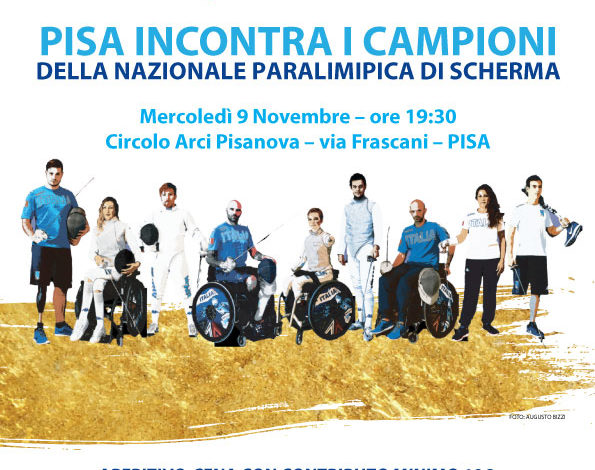Pisa incontra i campioni della Nazionale Paraolimpica di scherma
