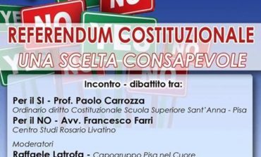 Pisa, incontro sul Referendum Costituzionale
