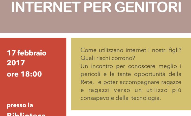 Internet e genitori, a Cascina incontro con la dottoressa Giorgia Bassi