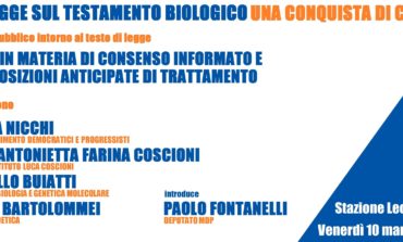 Pisa, incontro pubblico sulla Legge sul Testamento biologico