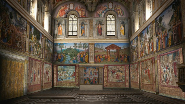 La Cappella Sistina prima del Giudizio Universale, la ricostruzione di come appariva prima del celebre affresco di Michelangelo