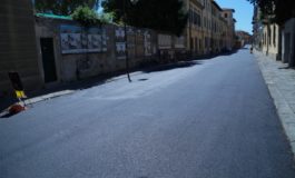 Pisa, finita la riasfaltatura di via Risorgimento