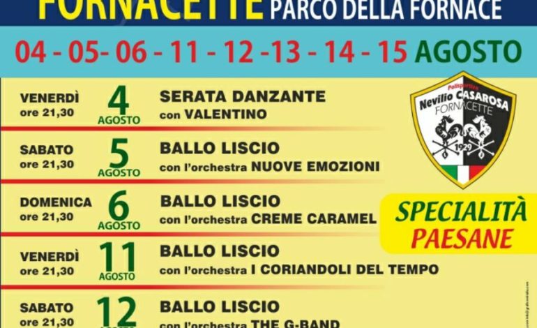 A FORNACETTE ARRIVA LA FESTA DEL GALLETTO