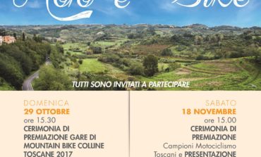 Motociclismo Toscano e MTB Colline Toscane: premiazione della stagione 2017 a Casciana Terme