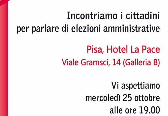 Pisa, Noi Adesso Pisa – Fratelli d’Italia-AN incontrano i cittadini