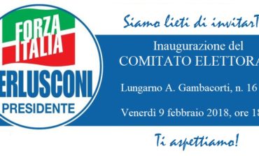 Elezioni 2018: Forza Italia inaugura il suo comitato elettorale