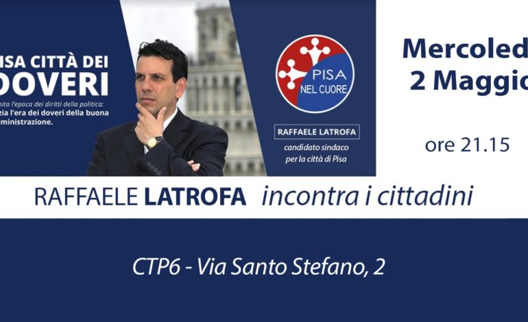 Elezioni Pisa, incontro con il candidato sindaco Raffaele Latrofa al CTP6