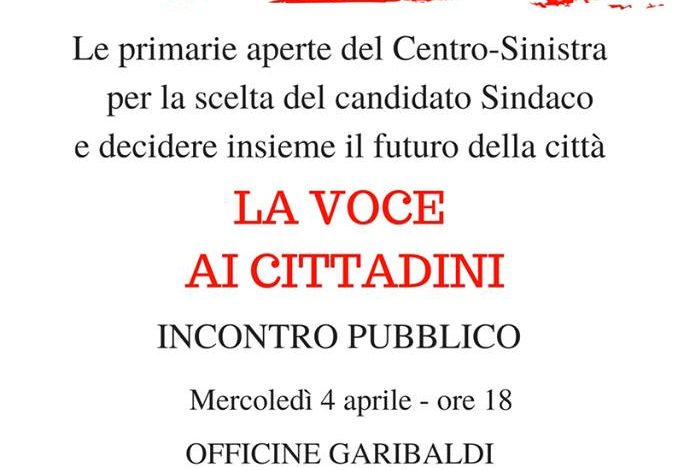 Elezioni amministrative, un comitato per sostenere le primarie del centrosinistra