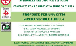 Elezioni Pisa, il Coordinamento dei Comitati cittadini di Pisa incontra i Candidati a Sindaco