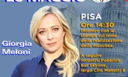 Elezioni Pisa, Giorgia Meloni a Pisa per sostenere i candidati del centro destra