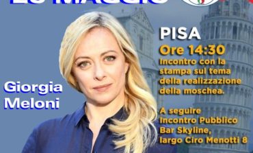 Elezioni Pisa, Giorgia Meloni a Pisa per sostenere i candidati del centro destra