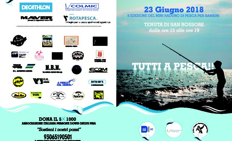 “Tutti a Pesca”, il mini raduno di pesca per bambini realizzato da Pegaso Special fishing, AIPD Pisa Onlus e Associazione Persone Williams Italia