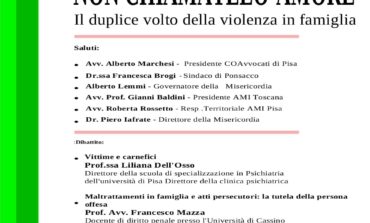 A Ponsacco un incontro sul tema della violenza in famiglia