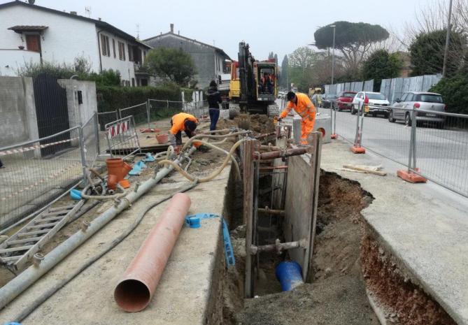 Conclusi i lavori per la nuova fognatura a San Piero a Grado