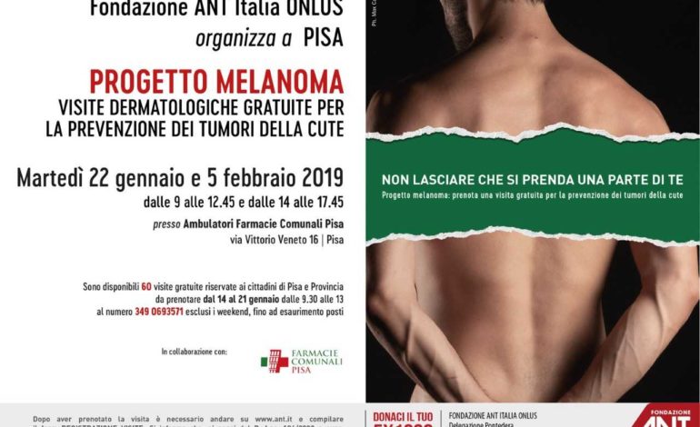 PROGETTO MELANOMA DI FONDAZIONE ANT A PISA