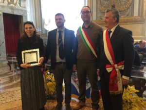 La premiazione di Moira Brunori