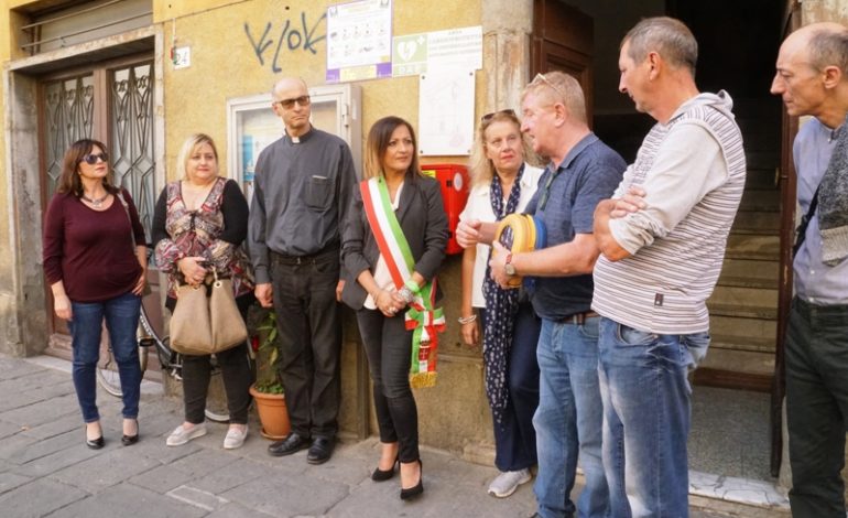 Pisa cardioprotetta, inaugurato nuovo DAE in via Cattaneo