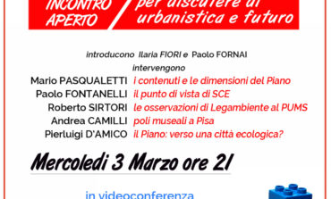 Sinistra Civica Ecologista di Pisa organizza un incontro pubblico