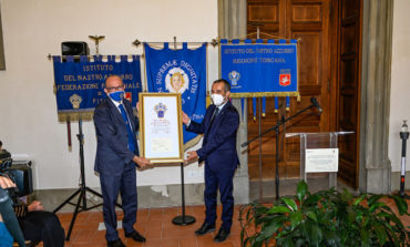 All'Università di Pisa l'emblema araldico dell'Istituto del Nastro Azzurro