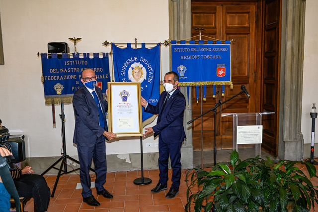 All’Università di Pisa l’emblema araldico dell’Istituto del Nastro Azzurro