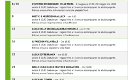 LE NUOVE VISITE GUIDATE DI TURISLUCCA