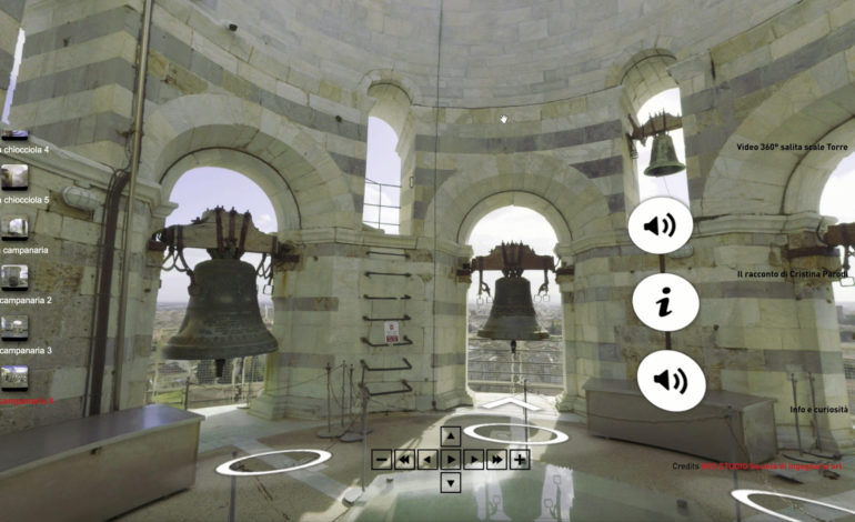 Virtual tour della Torre di Pisa grazie alla collaborazione con famiglie SMA
