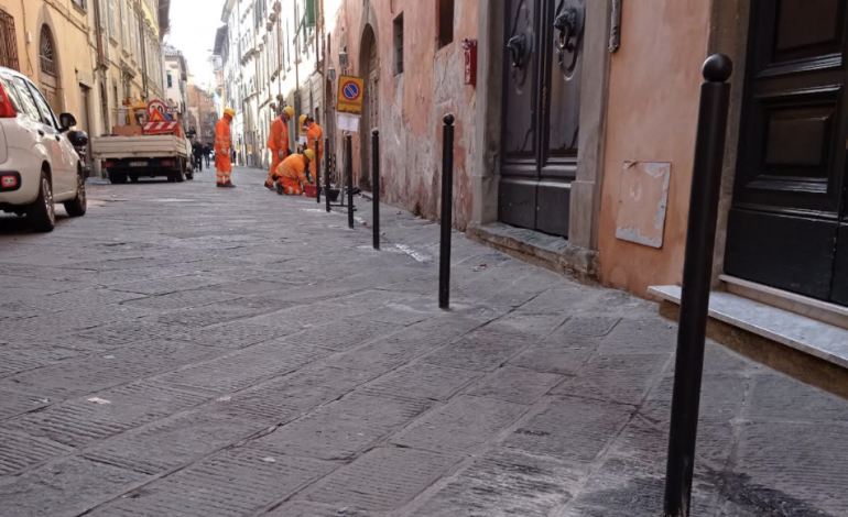 Lavori a Pisa per la messa in sicurezza di via Santa Cecilia