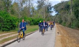 ﻿Mobilità sostenibile, inaugurato il nuovo tratto della Ciclopista del Trammino da Marina di Pisa a Tirrenia