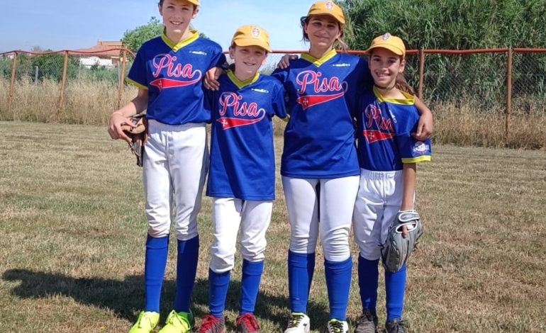 Quattro atlete under 12 del “Pisa Baseball e Softball La Cella” selezionate per il Torneo delle Regioni 2022