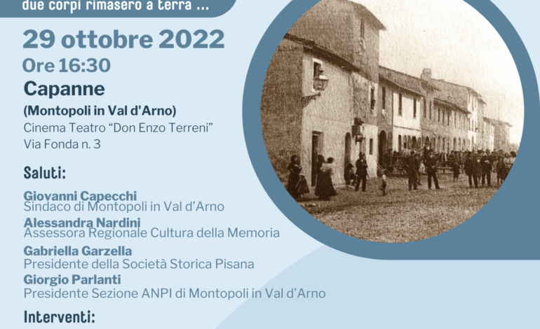 CAPANNE, 20 SETTEMBRE 1921, UNA COMUNITA’ CHE RICORDA