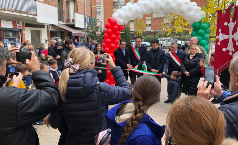 Inaugurato piazzale Donatello al Cep