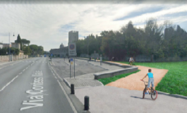 Nuovo percorso ciclopedonale in via Contessa Matilde lato Mura di Pisa