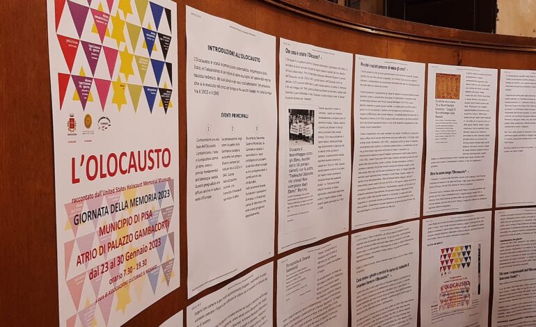 Giorno della Memoria: a Palazzo Gambacorti inaugurata una mostra sull’Olocausto﻿