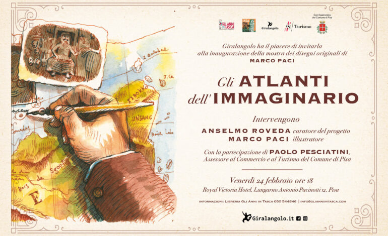 ATLANTI dell’IMMAGINARIO. Esposizione di illustrazioni schizzi e bozzetti originali di Marco Paci