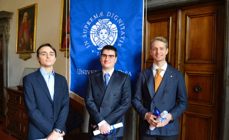 L’Università di Pisa ha premiato le tre migliori tesi di laurea sui temi della sostenibilità