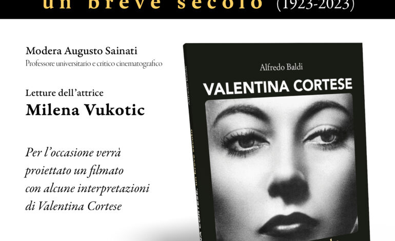 Presentazione del libro “Valentina Cortese. Un breve secolo (1923-2023)”