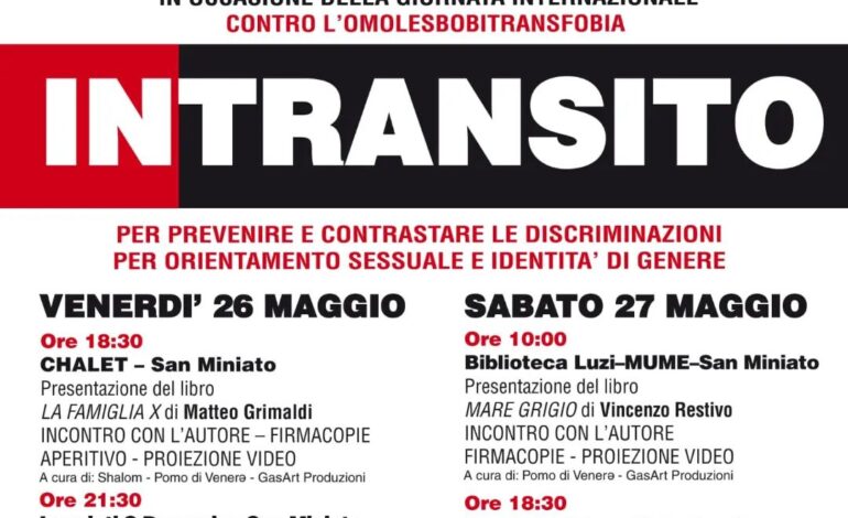 InTransito, al via il festival tra San Miniato e Montopoli contro le discriminazioni di genere