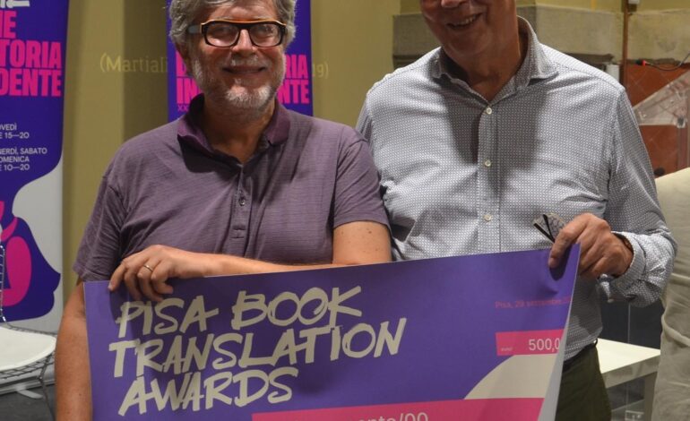 ﻿PISA BOOK FESTIVAL, FABIO CREMONESI VINCE LA TERZA EDIZIONE DEL PREMIO TRADUZIONE