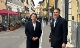 Lastricati nuovi in centro storico tra piazza Cavalieri e via Santa Maria