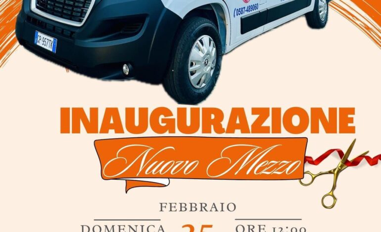 ﻿Domenica 25 Febbraio la Pro Assistenza inaugura il nuovo mezzo acquistato grazie al progetto “Noi con voi, voi con noi”