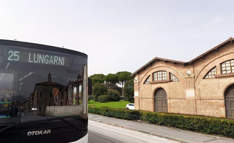 Riattivata a Pisa la linea 25 dal Park Pietrasantina ai Musei dei Lungarni